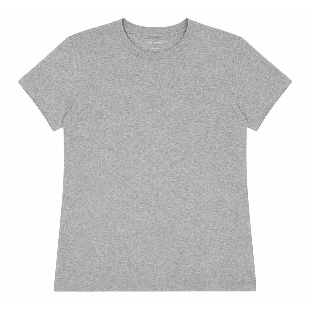 Everlane Organic Cotton Gray Crew Neck T-Shirt Women's Size M Minimalist Casual